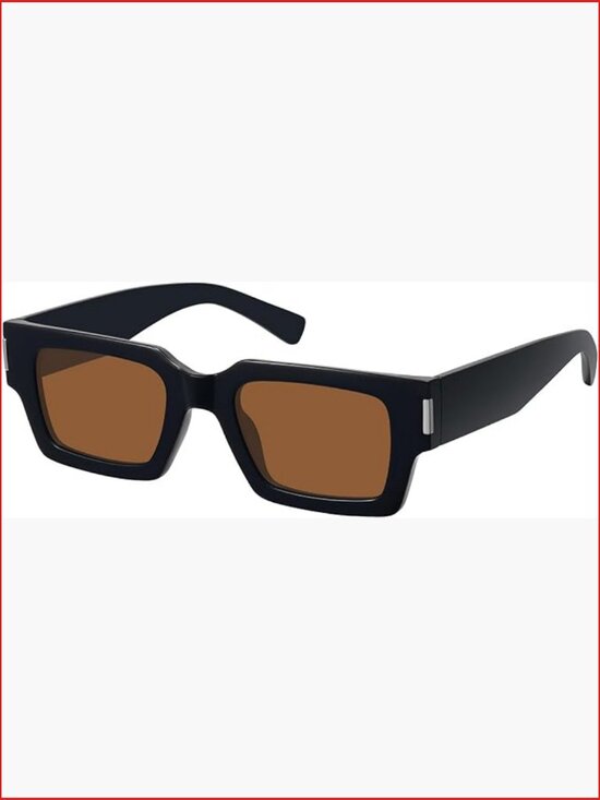 Chunky Square Retro Sunglasses UV400 Protection Unisex main image 4